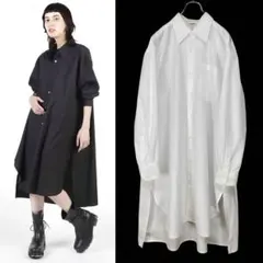 LIMI feu リミフゥBroad B Big Shirt Dress 白2のサムネイル