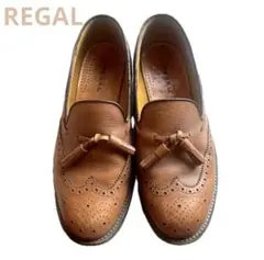 REGAL リーガル　ブラウン レザー ローファー タッセル　27cm メンズ