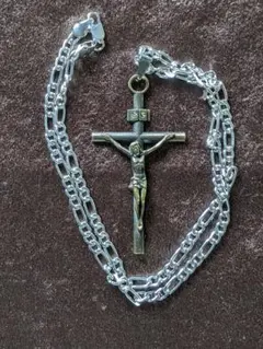 美しいクロスペンダントネックレス　ロザリオ　管理番号88