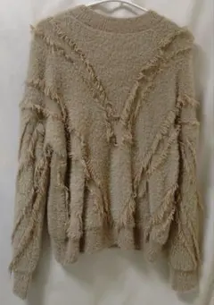 セール　MILLION CARATSベージュ ニットセーター