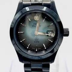 希少！美品！新品電池！ SWISS MILITARY エメラルドグリーン文字盤のサムネイル