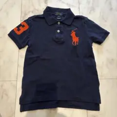 ポロ　ラルフローレン　ネイビー　オレンジ　半袖　トップス