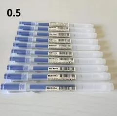 廃盤】無印良品 ゲルインキボールペン キャップ式 0.5mm 黒 10本のサムネイル