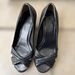 Cole Haan ブラック オープントゥパンプス　6C