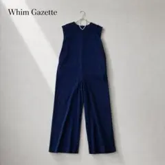 Whim Gazette ショルダータックジャンプスーツ ネイビー F