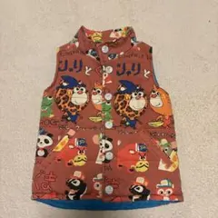 110㎝　JAM ダウンベスト　じゃりとくま