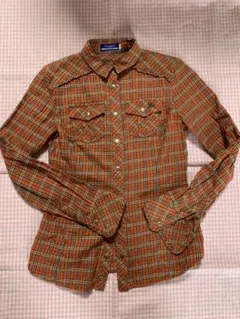 バーバリーブルーレーベル　チェックシャツ長袖