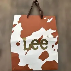 Lee ショッパー 紙袋 牛柄 ロゴ入り ブランド袋 ショップ袋のサムネイル