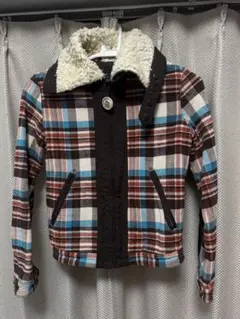 DIESEL チェック柄 ボアジャケット