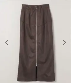 JEANASIS ヌバックライクZIPナロースカート