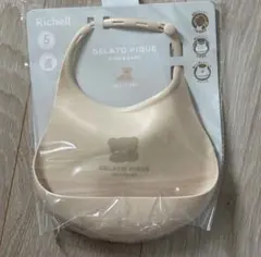 【新品・未使用】gelato pique シリコンお食事エプロン　クマ　シリコン