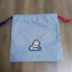 familiar　フィミリア　コップ袋　巾着袋　チェック柄