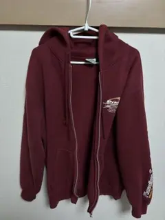 PIKO ジップアップパーカー ボルドー Lサイズ