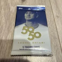 大谷翔平50/50トレーディングカード5枚入りパック　ラスト1