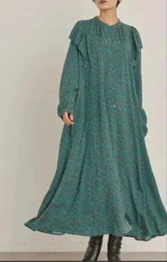 AMERICAN HOLIC ショルダーフリル ロングワンピース Mサイズ