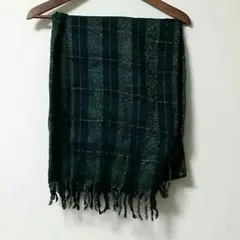 【秋服SALE】チェック柄　大判ストール　ローリーズファーム