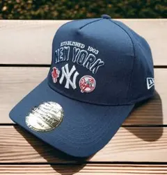 海外限定 NY ネイビー New Era 9FORTY