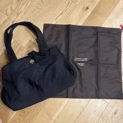 【美品】ケイトスペード ナイロン トートバッグ リボン ブラック A4可 黒