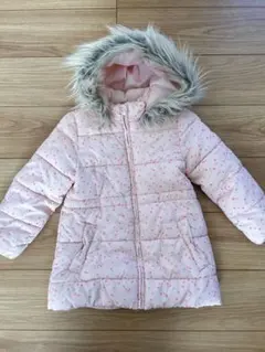 ピンク ハート模様 中綿コート　120cm 女の子