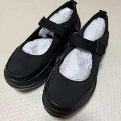 美品 forksy. ボリュームソールメリージェーンスニーカーサンダル 黒 LL