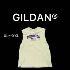 GILDAN ヴィンテージTシャツ　ノースリーブ　グレー