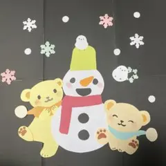 壁面飾り 冬 雪