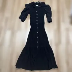 セルフォード　celford 襟付きニットマーメイドワンピース