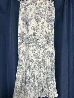 GRL 花柄プリーツ切替マーメイドスカート［al111］