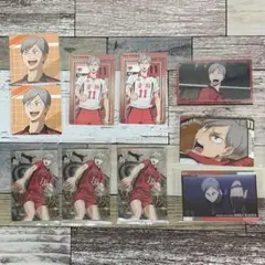 ハイキュー 灰羽リエーフ カード ステッカー 10枚セット