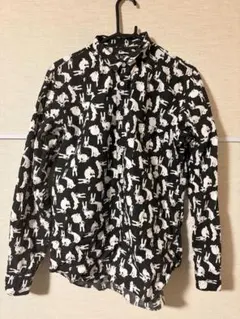 BLACK COMME des GARCONS シャツ ウサギ 総柄 2012のサムネイル