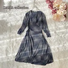 【DAMA collection】ドット柄　カシュクールワンピース（S）コットンのサムネイル