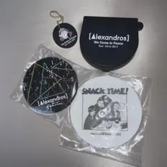 【希少】[Alexandros] グッズ 非売品 缶バッジ キーホルダー