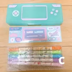 ちゃお、りぼん付録ペンケース&デコシールフラワーアフタヌーンティーツインペン