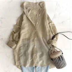 美品✨ジャーナルスタンダードレサージュ シアーリネンシャツのサムネイル