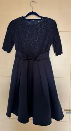 ポンポネット ジュニア　M 150 ワンピース　ネイビー