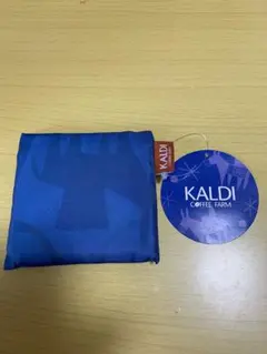 新品未使用　KALDI エコバッグ ブルー　Helpers ノベルティ
