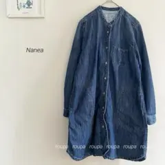 デニムシャツワンピース ロングワンピース