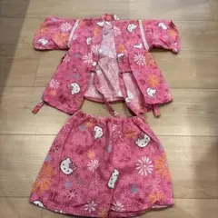 Hello Kitty 花柄 着物 スカート セット 90