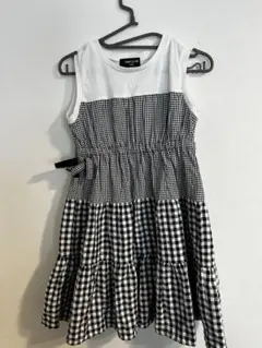 COMME CA ISM ギンガムチェック ワンピース 100cm