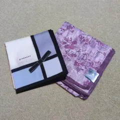 (新品未使用品)GIVENCHY 大判ハンカチ チーフ 2枚セット