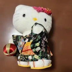 ハローキティ　金沢限定　ぬいぐるみ　ご当地　着物　平成レトロ　ビッグサイズ ハローキティ 金沢限定 ぬいぐるみ ご当地 着物 平成レトロ ビッグ