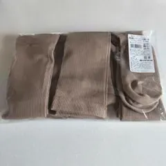 新品未使用☆着圧ハイソックス・ベージュ4足セット　三笠