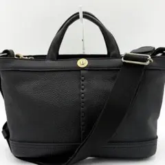 【美品】マヌー BEELINE DACHSH トート 2way レザー ブラック