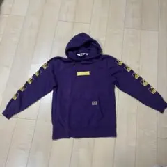 BEN DAVIS パープル フード付きパーカー L