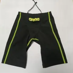 arena 競泳用水着 黒/緑 Fina認証