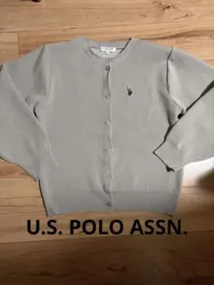U.S. POLO ASSN. グレー カーディガン Mサイズ