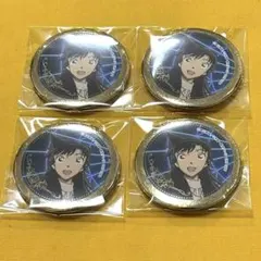 コナン　缶バッジ　箔押し　トムス　毛利蘭　４点