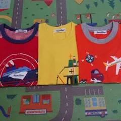 【familiar】ノースリーブ タンクトップ 110cm ３枚セット