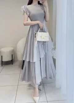 アシンメトリーティーアドワンピース[pu38]