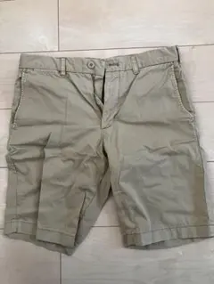 ユニクロ　ハーフパンツ　ベージュ